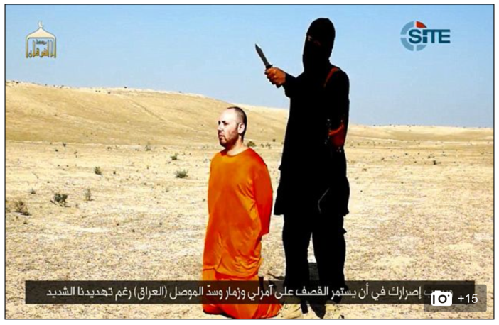 Still frame photo from the execution video. Photo Credit: Mail Online